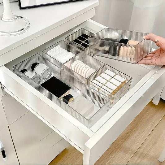 delige set doorzichtige acryl cosmetica-organizers - Mijn winkel