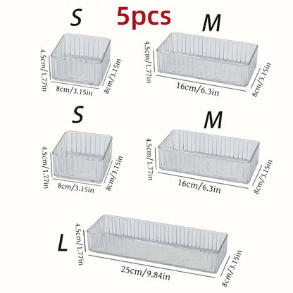 delige set doorzichtige acryl cosmetica-organizers - Mijn winkel