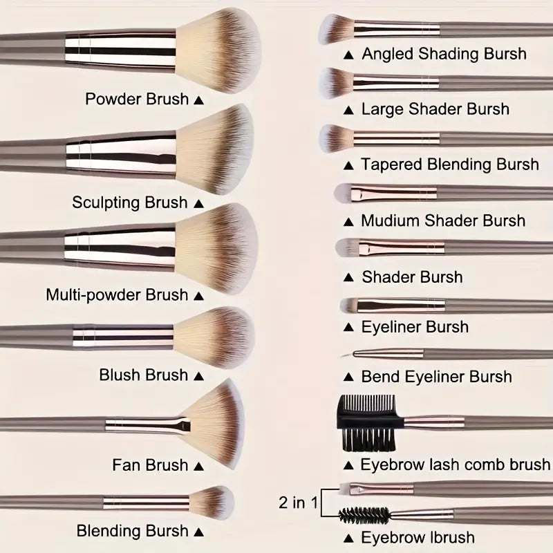 Professionele Make-up Kwasten Set Tas Foundation - Mijn winkel