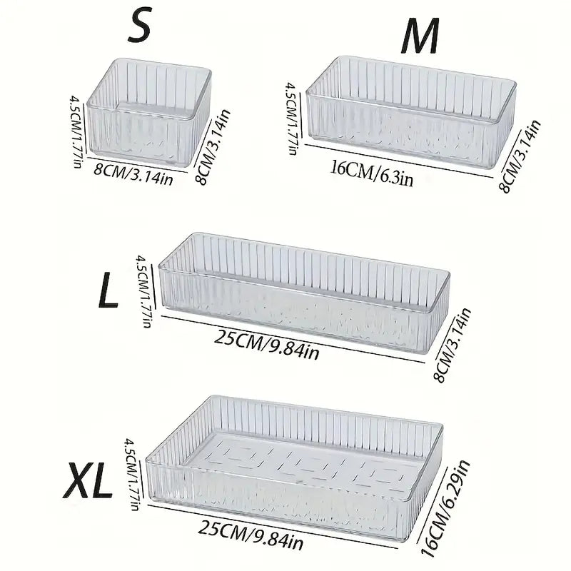 delige set doorzichtige acryl cosmetica-organizers - Mijn winkel