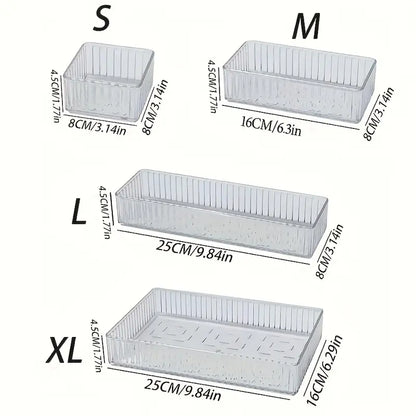 delige set doorzichtige acryl cosmetica-organizers - Mijn winkel