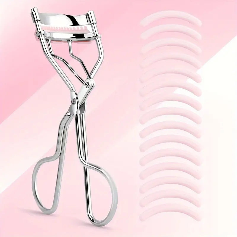 Portable Eyelash Curler with 15 Silicone Pads - Mijn winkel