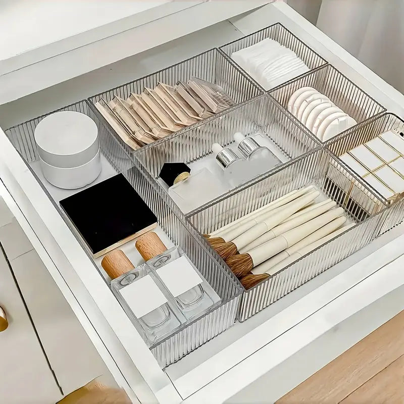 delige set doorzichtige acryl cosmetica-organizers - Mijn winkel