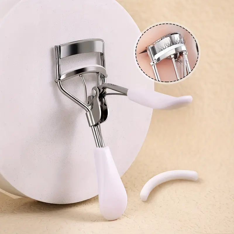 Portable Eyelash Curler with 15 Silicone Pads - Mijn winkel