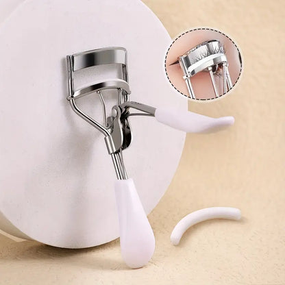 Portable Eyelash Curler with 15 Silicone Pads - Mijn winkel