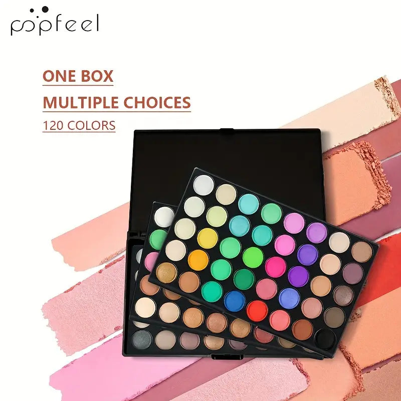 POPFEEL 120-Kleuren Oogschaduwpalet - Matte - Mijn winkel