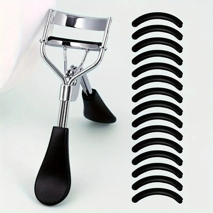 Portable Eyelash Curler with 15 Silicone Pads - Mijn winkel