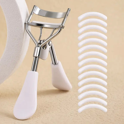 Portable Eyelash Curler with 15 Silicone Pads - Mijn winkel